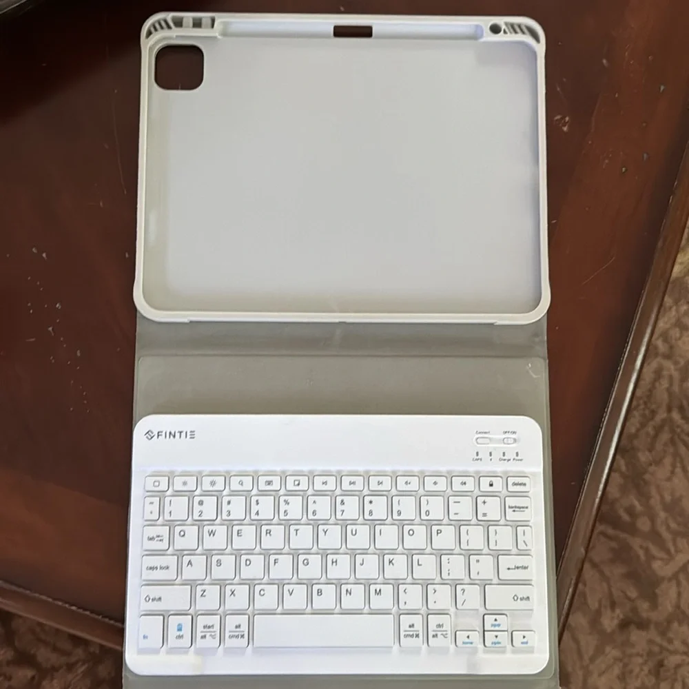 Keyboard Case iPad Soft Back Cover Magnetically Detachable Bluetooth Keyboard